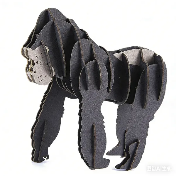 3D Puzzle Handmade Paper Craft Model Wild Animal Kit DIY Toys for Kids
