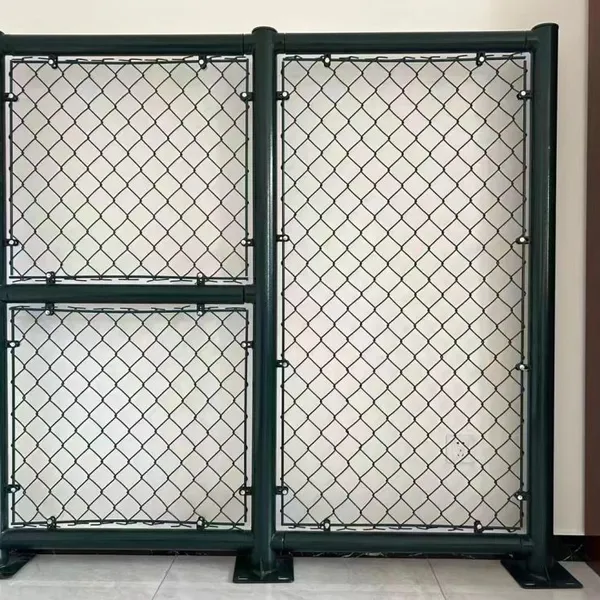 Diamond Knitted Chain Link Fence for Tennis Court - Galvanized PVC Coated Sports Court Netting photo-5