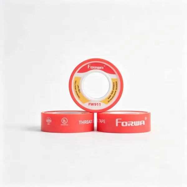 Forwa Thread Seal Tape Model 911 PVC Plastic Molding White 13mm X 15m Thickness 0.1mm ISO Industrial Cutting Natural Gas