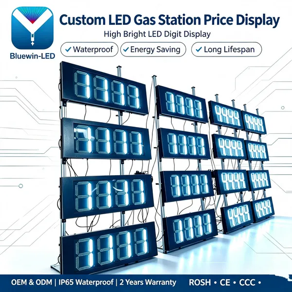 Factory Direct 12 Inch 888.8 LED Display Panel With 7 Segment Design for Price Signage photo-5