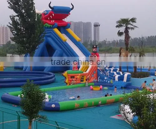 Pvc Inflatable Long Dragon Water Slide photo-6