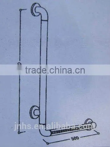 Factory Provide L Shape ABS Bathroom Grab Bar at Competitive Price photo-5