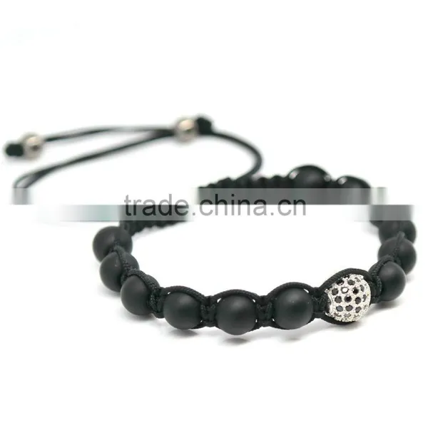 2016 Newest Fashion Beaded Wrap Ball Bracelets, Stainless Steel Jewelry photo-2