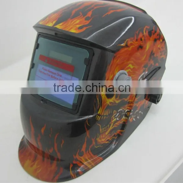 Flame Solar Power Auto Darkeing Welding Helmet With Grinding and Sensitivity and Delay Function photo-2
