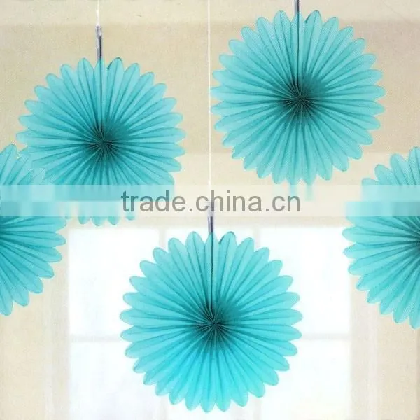 HOT!!Wholesale High Quantity New Design Tissue Paper Fan for Decoration photo-3