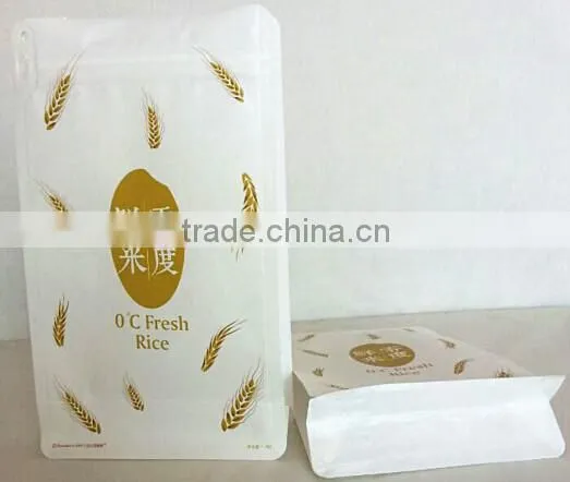 Square Bottom Beautiful Recyclable Paper Bag With Zipper photo-5