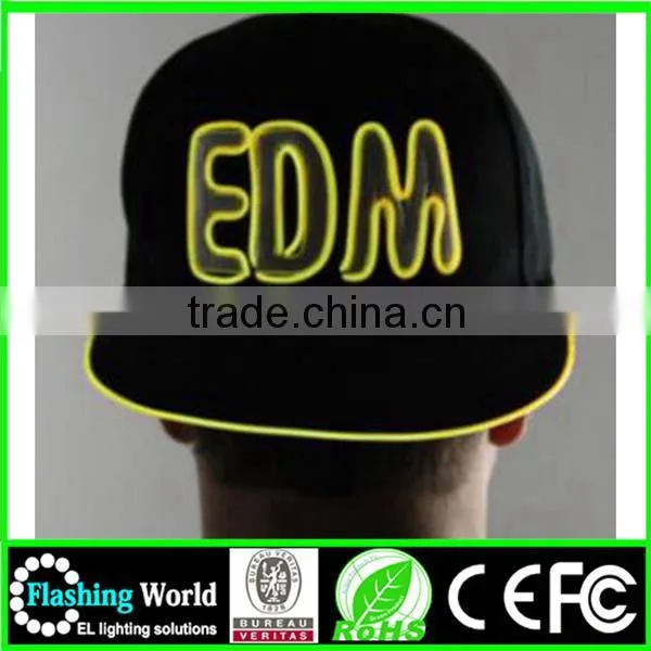 Diversified Latest Designs Evident Effect Custom Led Light Snapback Hats photo-3