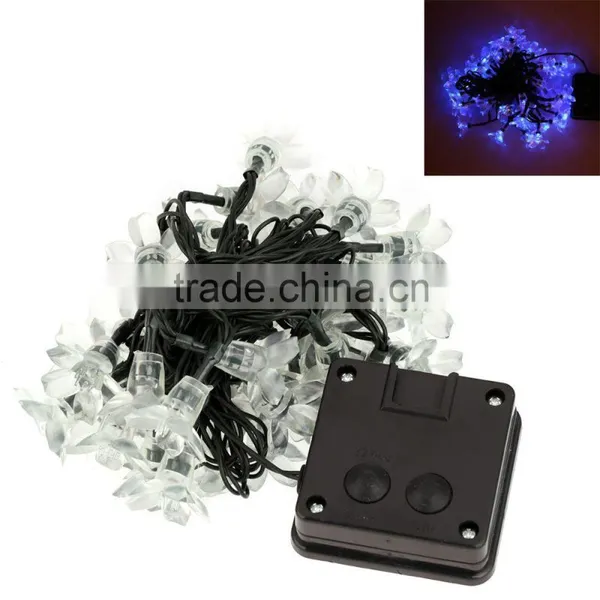 New Arrival 6 Colors 50 LED Solar Christmas String Light Outdoor Fairy Flower Blossom Decoration Mas Wedding Party Garden Light photo-2