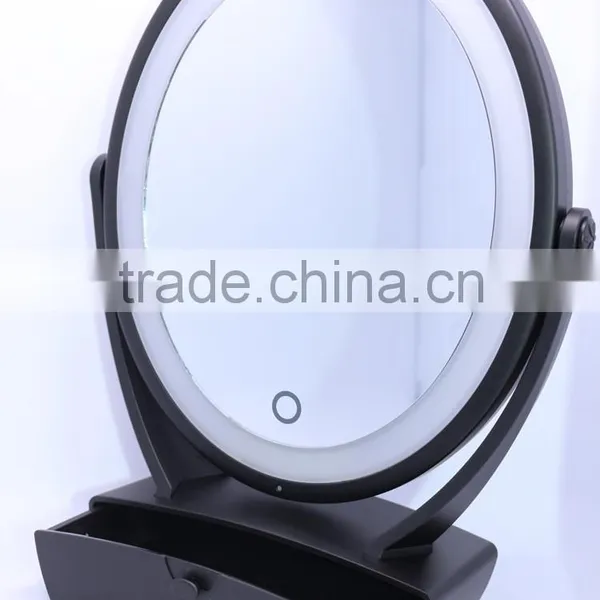 5X Magnifying Lighted Touch Screen Mirror With Organizer photo-2