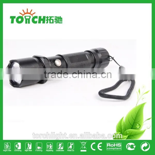 Mini Police Security LED Led Torch Flashlight With Campass photo-2