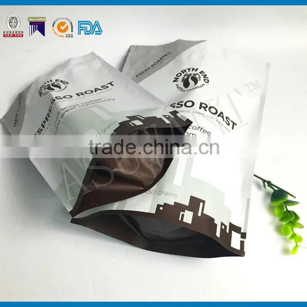 Wholesale Moisture Proof Coffee Beans Packaging Bags With Degassing Valve photo-2