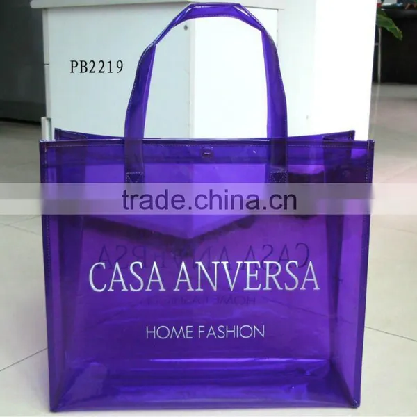 New Fashion Cheap Transparent PVC Shopping Bag