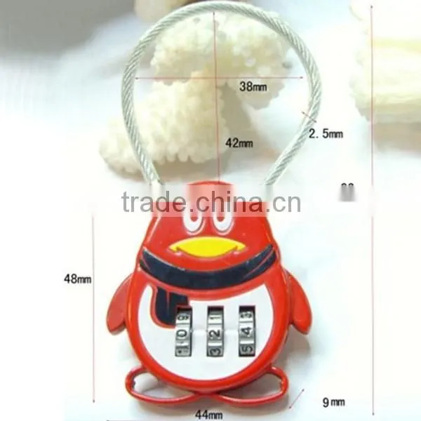 High Quality Resettable Cable Combinaton Padlock Small Cable Lock CH-QQ photo-2