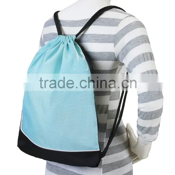 China Factory Design Your Own Polyester / Nylon Drawstring Backpack photo-4