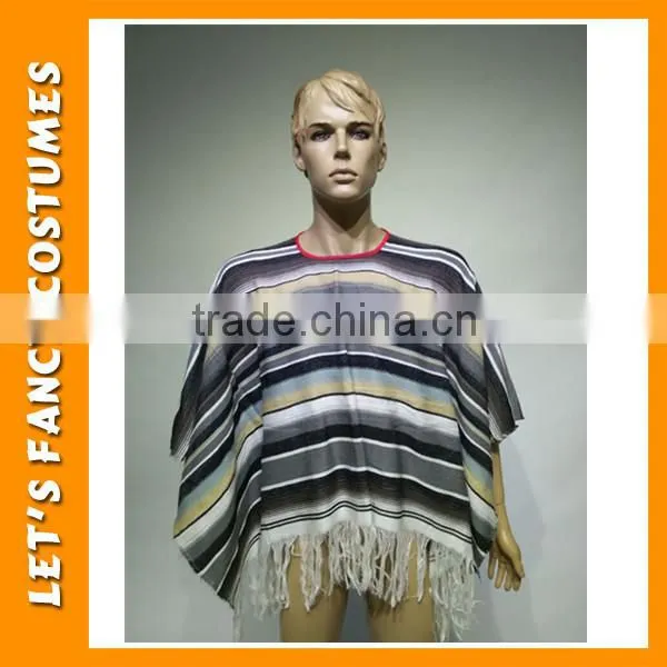 Wholesale Discount Colorized Knitted Cashmere Mexico Party Adult Poncho PGPF0023 photo-2