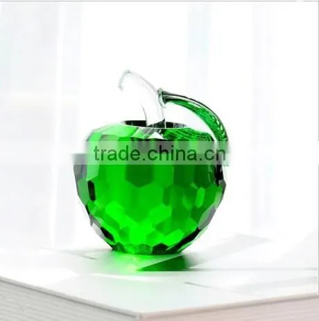 Crystal Apple Decoration Christmas Valentine Gift for Girlfriend Office Decoration Friend Wedding Gift