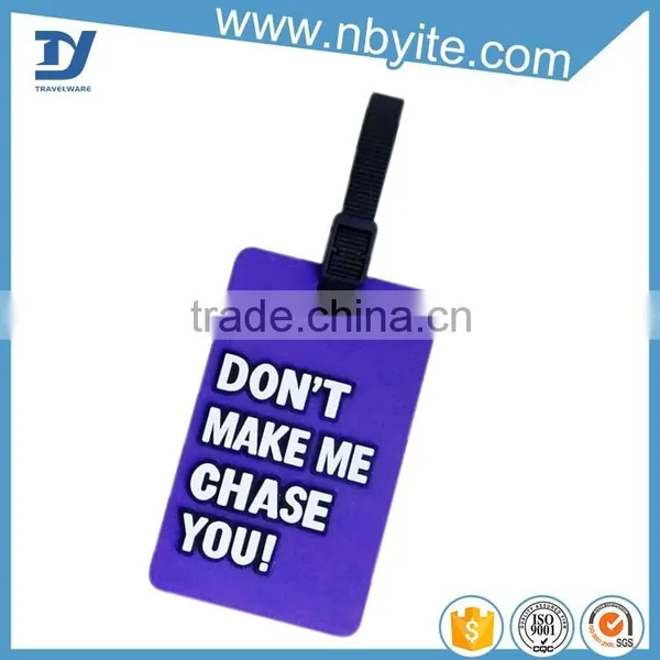 Chinese Factory Direct Sale Shapes Custom Plastic Soft Pvc Luggage Tag photo-4