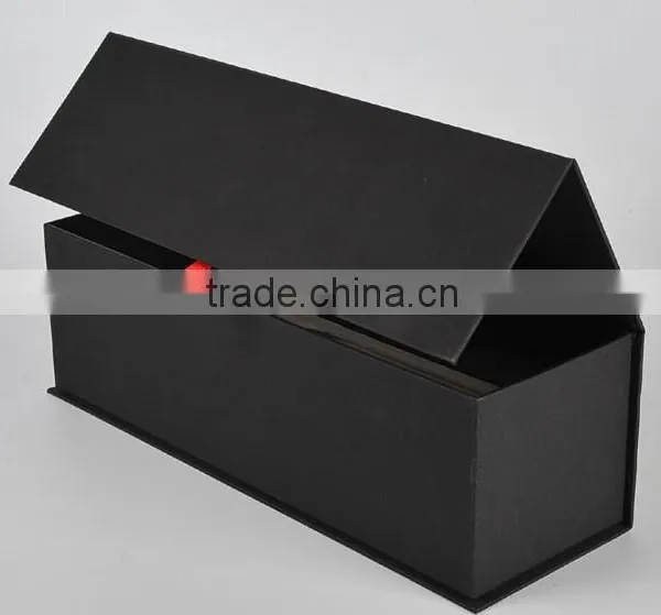 Matt Black Cardboard Wine Paper Box photo-3
