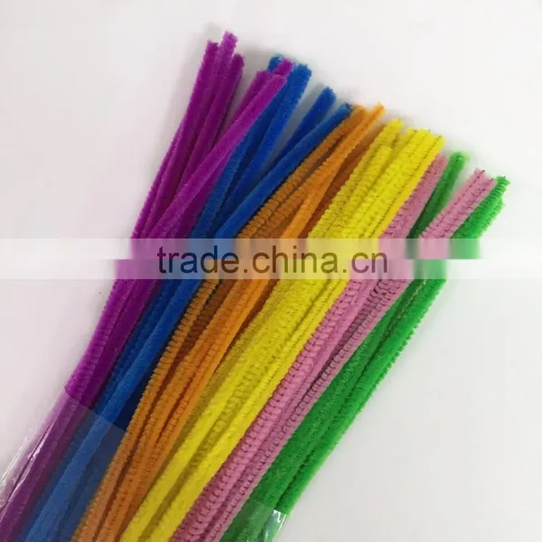 Factory Supply DIY Crafts 0.6*30cm Pipe Cleaners Chenille Stems Toys for Kids or Wedding Party Decoration photo-3