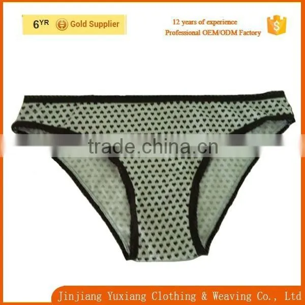 Fashion Custom Allover Print Cotton Sexy Girl Panties Sale