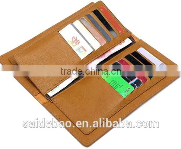 2016 Wholesale New Fashion Promition Genuine Leather Men's Wallet With Customizde Logo photo-4