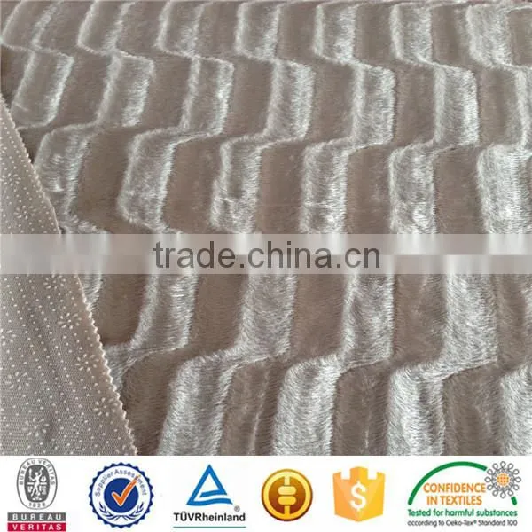 Backing Anti-slip Rubber Dots Sofa Cover Velboa for Home Textile photo-3