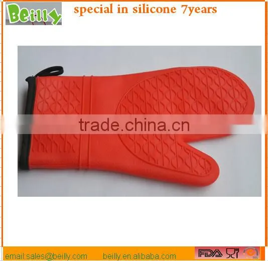 Silicone Rubber Oven Bbq Non-stick Silicone Gloves photo-3