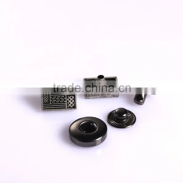 Embossed Square Snap Button Prong Snap Button photo-4