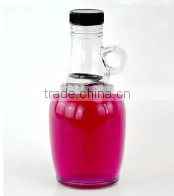 1L Round California Glass Red Wine Bottle With Screw Cap and Small Ear Handle Wholesale photo-5