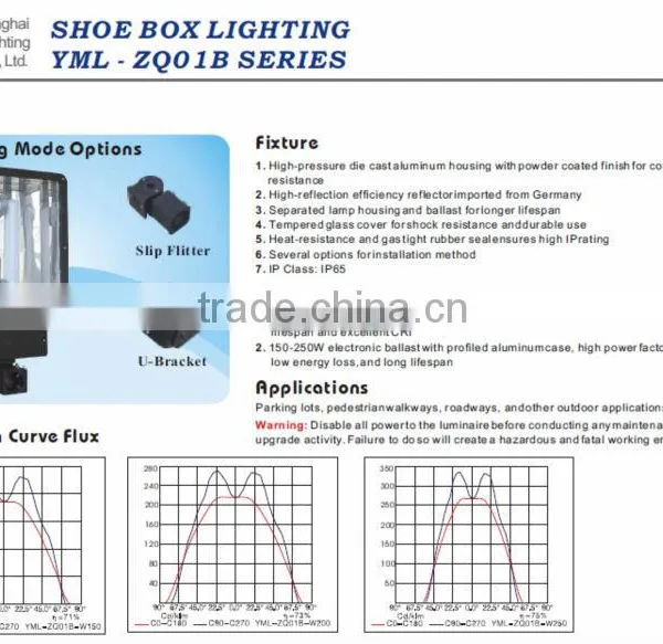 With UL CE ETL 400W Induction Shoe Box Light photo-4