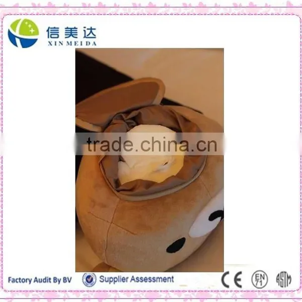 Creative Design Paper Towel Tube Shape Bear's Head Functional Plush Stuffed Toy photo-2