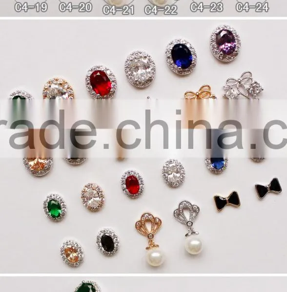 Nail Art Alloy Jewery Rhinestone Stickers 3D Nail Metal Decoration photo-3