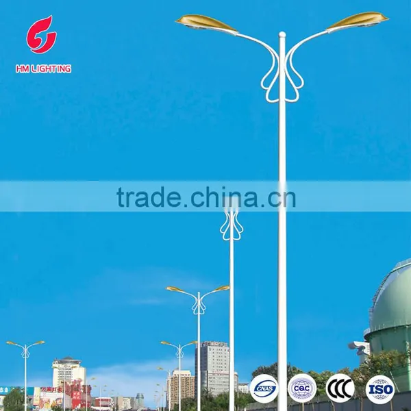 Double Arm Street Light Manufacturer Outdoor Lighting Pole Customized