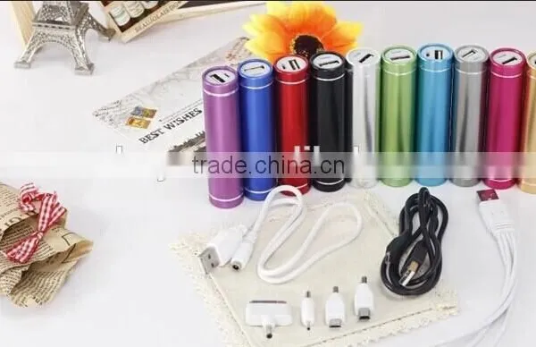 2016 Best Selling Cylinder Shaped Aluminum 2600mah Power Bank, Promotion 2600mah Power Bank photo-6