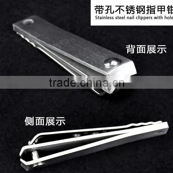 Factory Direct Sale Stainless Steel Nail Clippers Three Holes File With Nail Clippers photo-5
