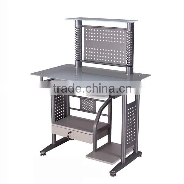 GX-307 Glass Office Table With Screen
