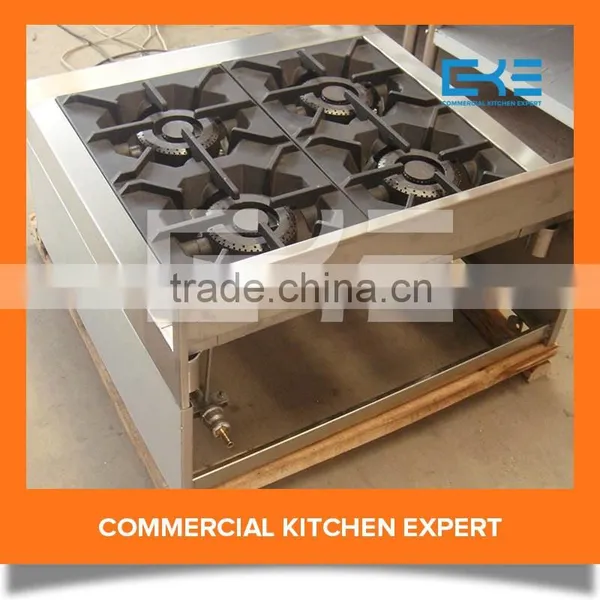 Tabletop Portable 4 Burners Stainless Steel Cooker Units Gas Stove Kitchen Cooking Appliances photo-6