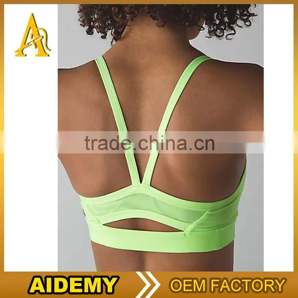 Custom Blank Plain Sport Bra Pure Color Tight Women's Sexy Sports Bra photo-2