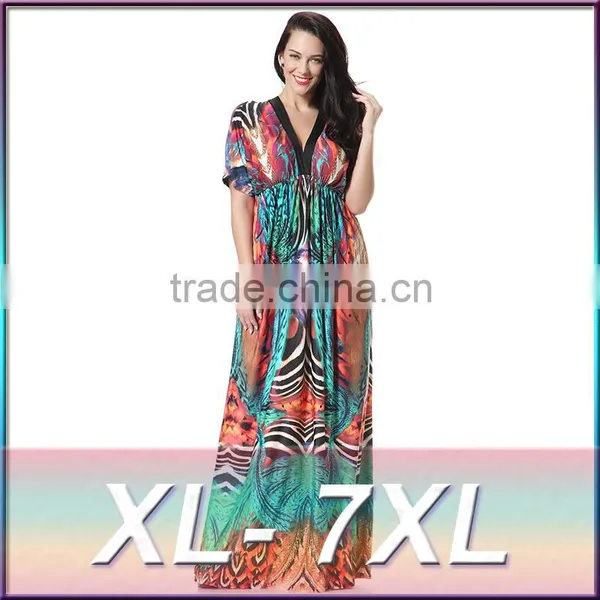 Hot Long Beach Skirt Fat Bat Sleeve L Ice Soft Silk Dress