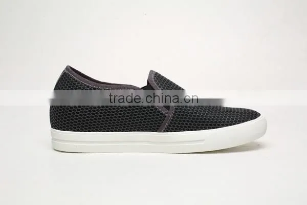 KPU/cow Leather /elastic Fabric Casual Shoes photo-3