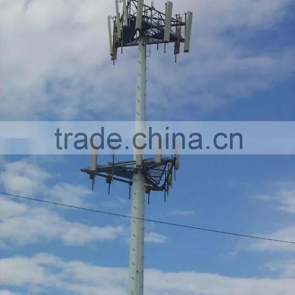138kv\69kv Communication Wireless Antenna Steel Polygonal Galvanized Tower