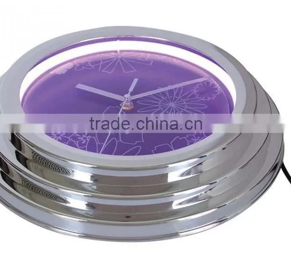 12 Inch Chrome Neon Clock 2015 photo-2
