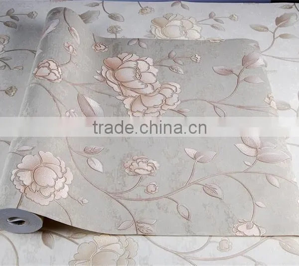 Decoration Materials Embossed Effect Pvc Wallpaper photo-2
