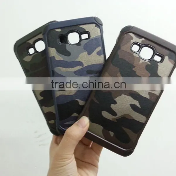 Camouflage Design Leather Case Cover for Samsung Grand Prime/G530H