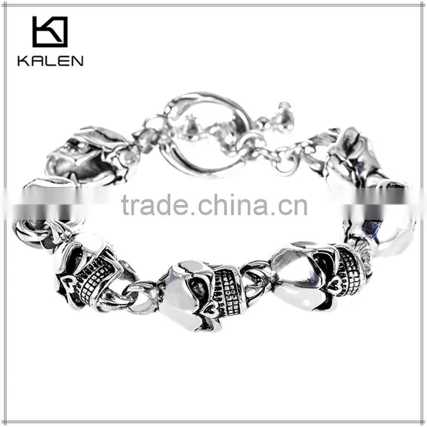Latest Hot Sale Top Designer Good Quality Skull Shamballa Bracelet photo-5