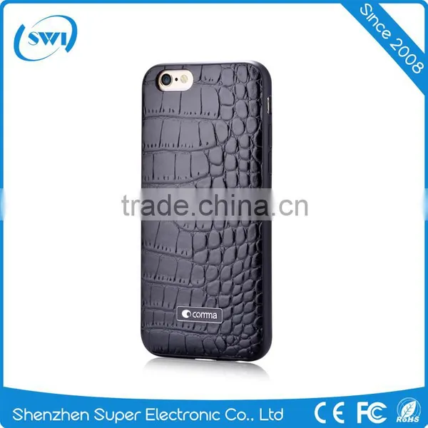 High Quality Croco Cowhide Leather TPU Case Cover For Iphone 6 6S 6 Plus 6S Plus photo-5