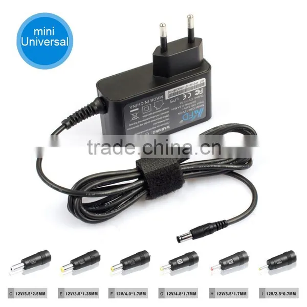 Newest CE Approved EU Plug Multi Tips 12V2A Universal Switching Power Adapter