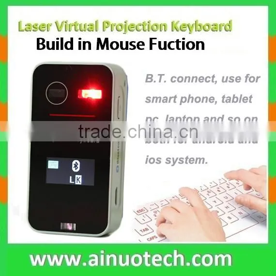 Bluetooth Wireless Keyboard Mouse With LED Display Virtual Laser Keyboard for Android Smartphone,tablet pc and Laptop photo-2