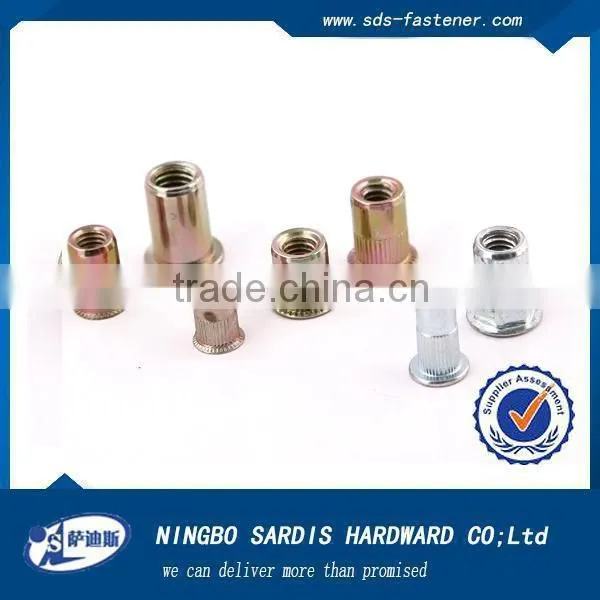 Flat Head Kunrled Insert Blind Rivet Nuts photo-2