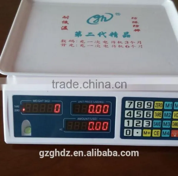 3kg 6kg 15kg 30kg 40kg Fruit Vegetable Weighing Scale China Factory Supplier photo-4
